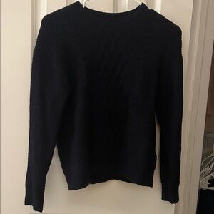 Navy blue knit sweater